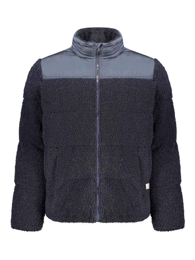 Blue Polyester Men's Jacket