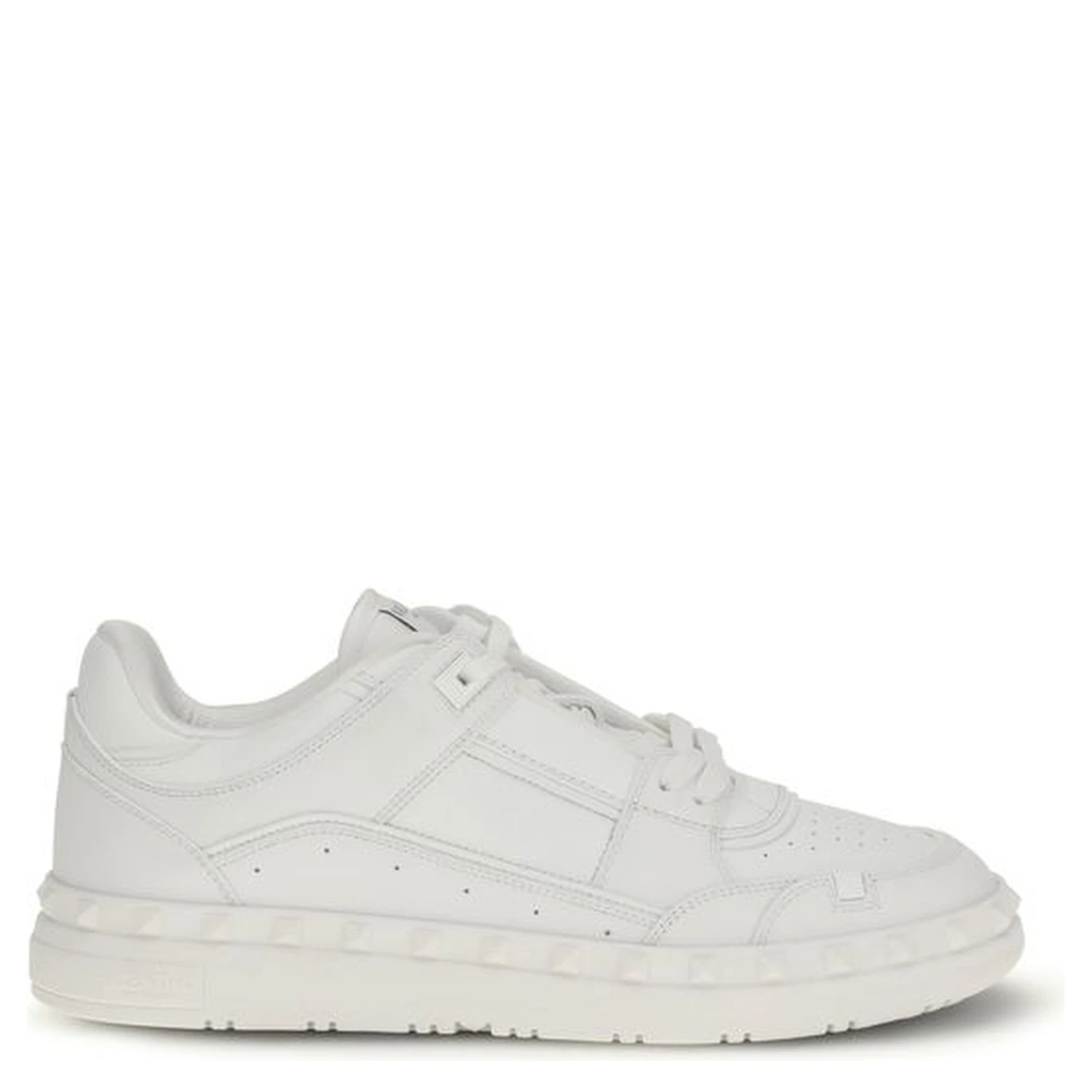 White Calf Leather Bos Taurus Low Top Sneakers