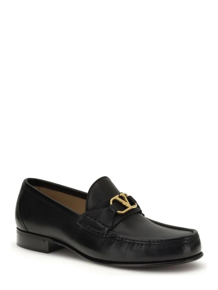 Black Calf Leather Bos Taurus Slip-On Loafers alternative