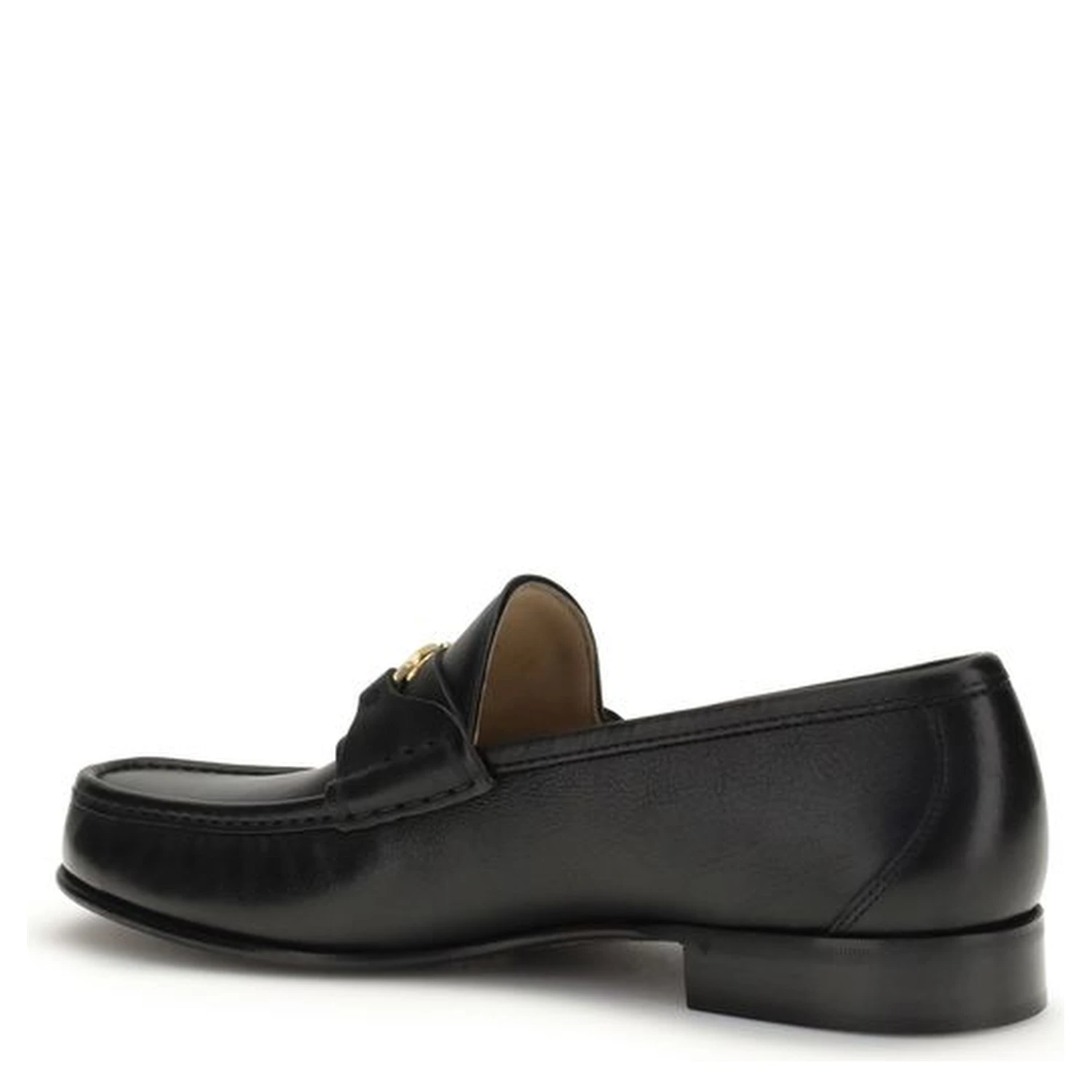 Black Calf Leather Bos Taurus Slip-On Loafers