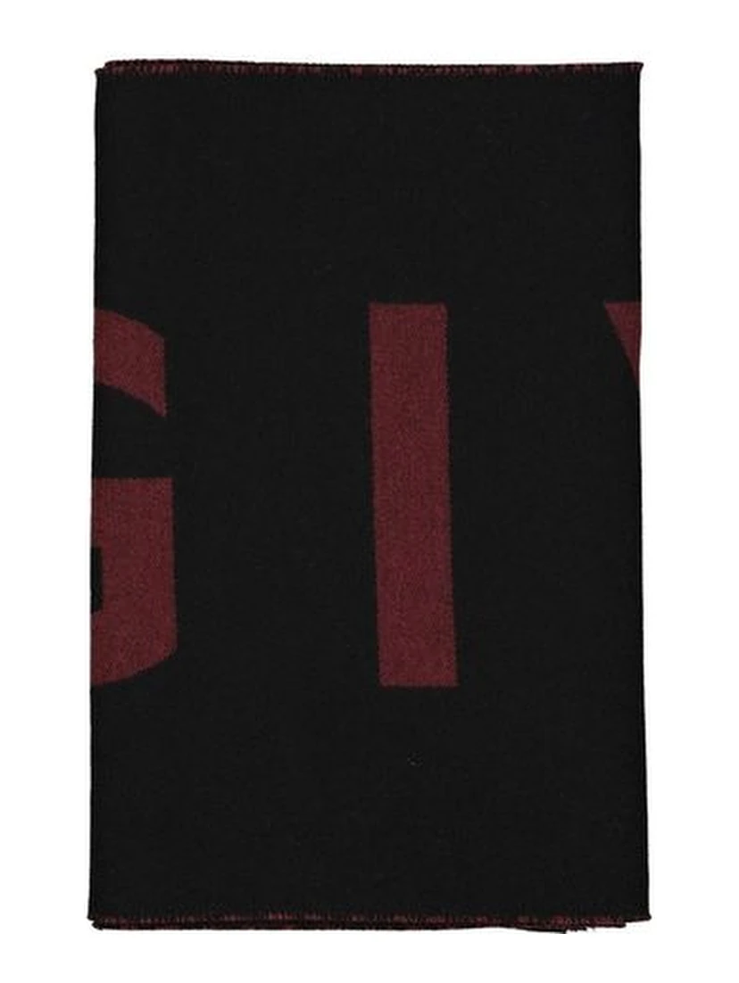 Black Virgin Wool Scarf