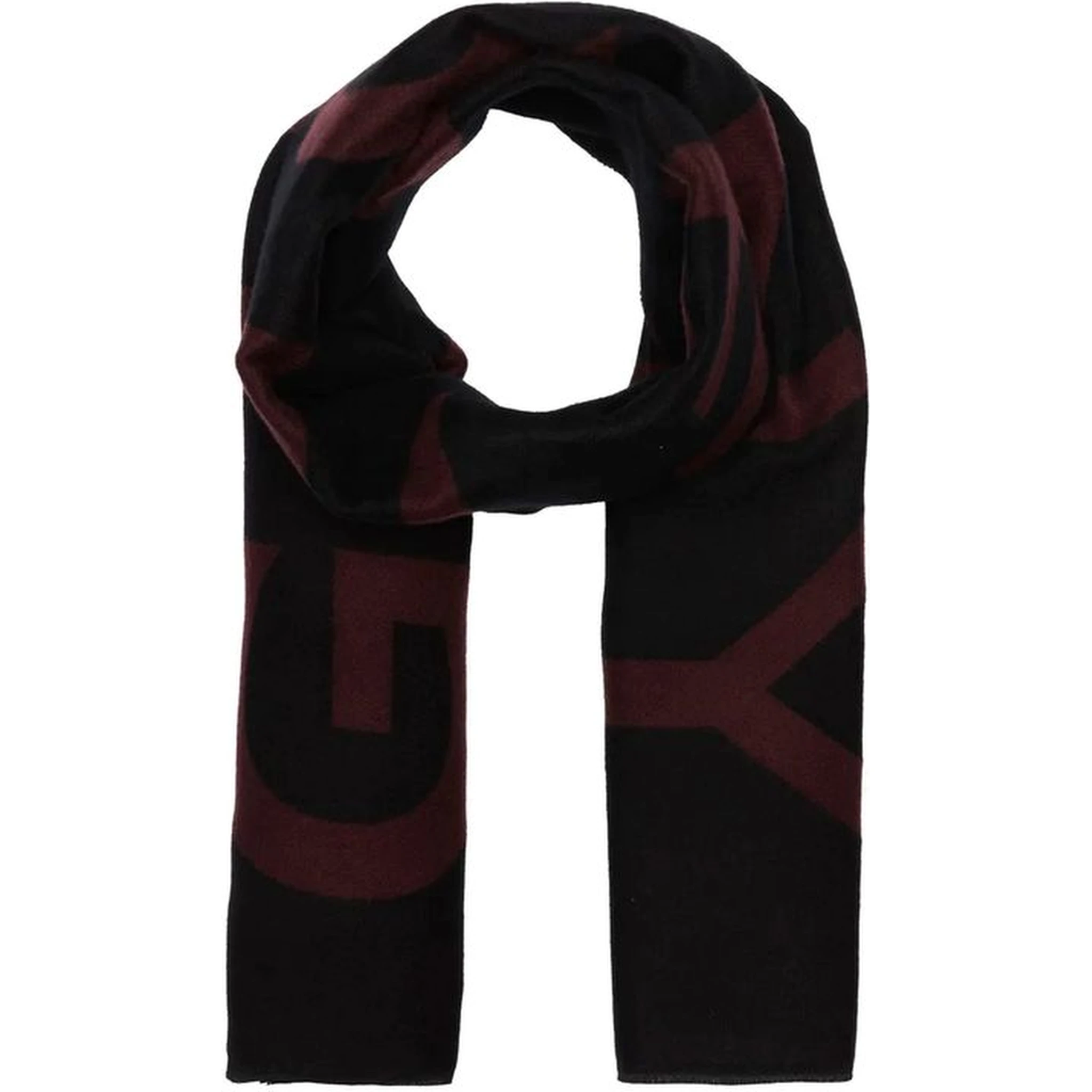 Black Virgin Wool Scarf