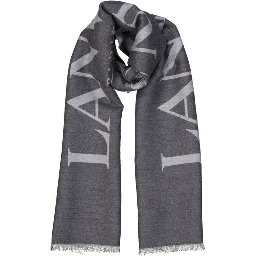 Gray Silk Scarf
