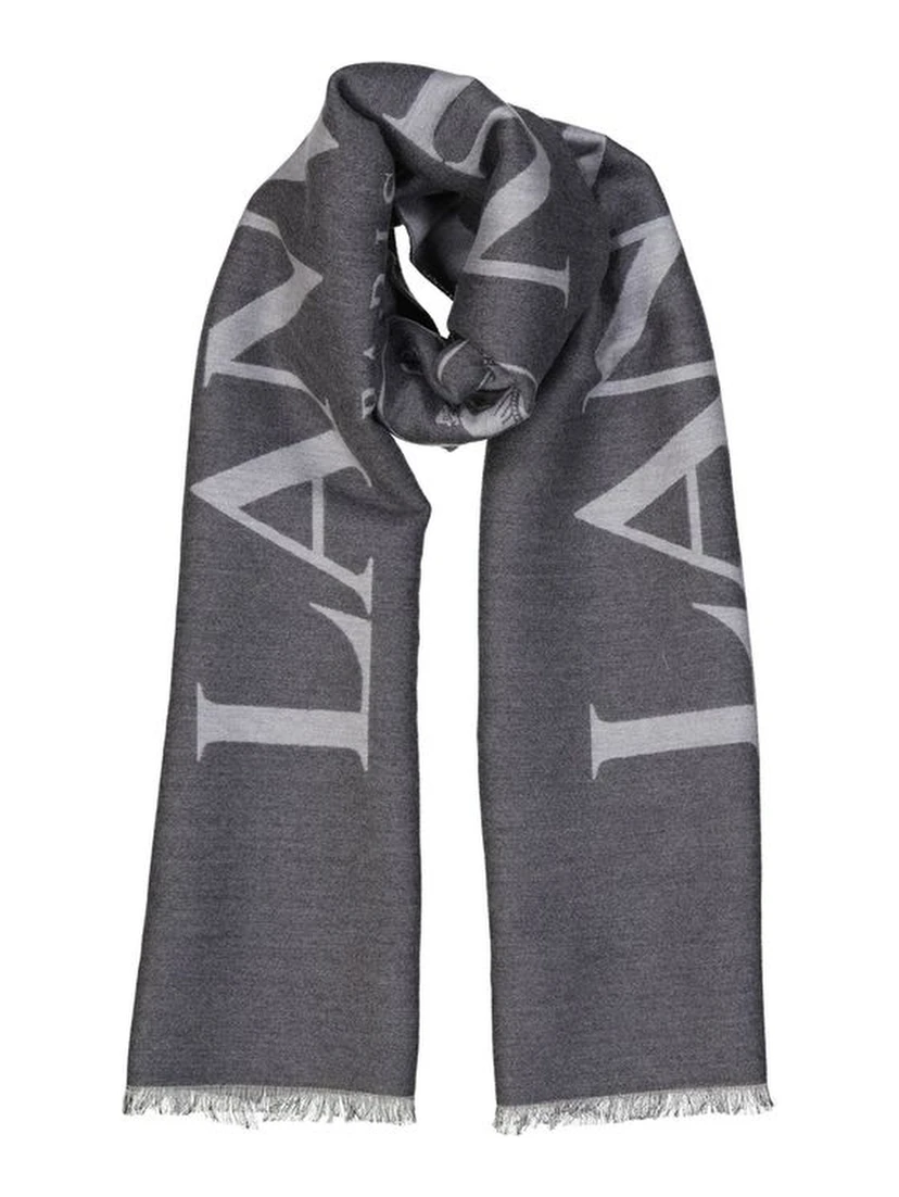 Gray Silk Scarf
