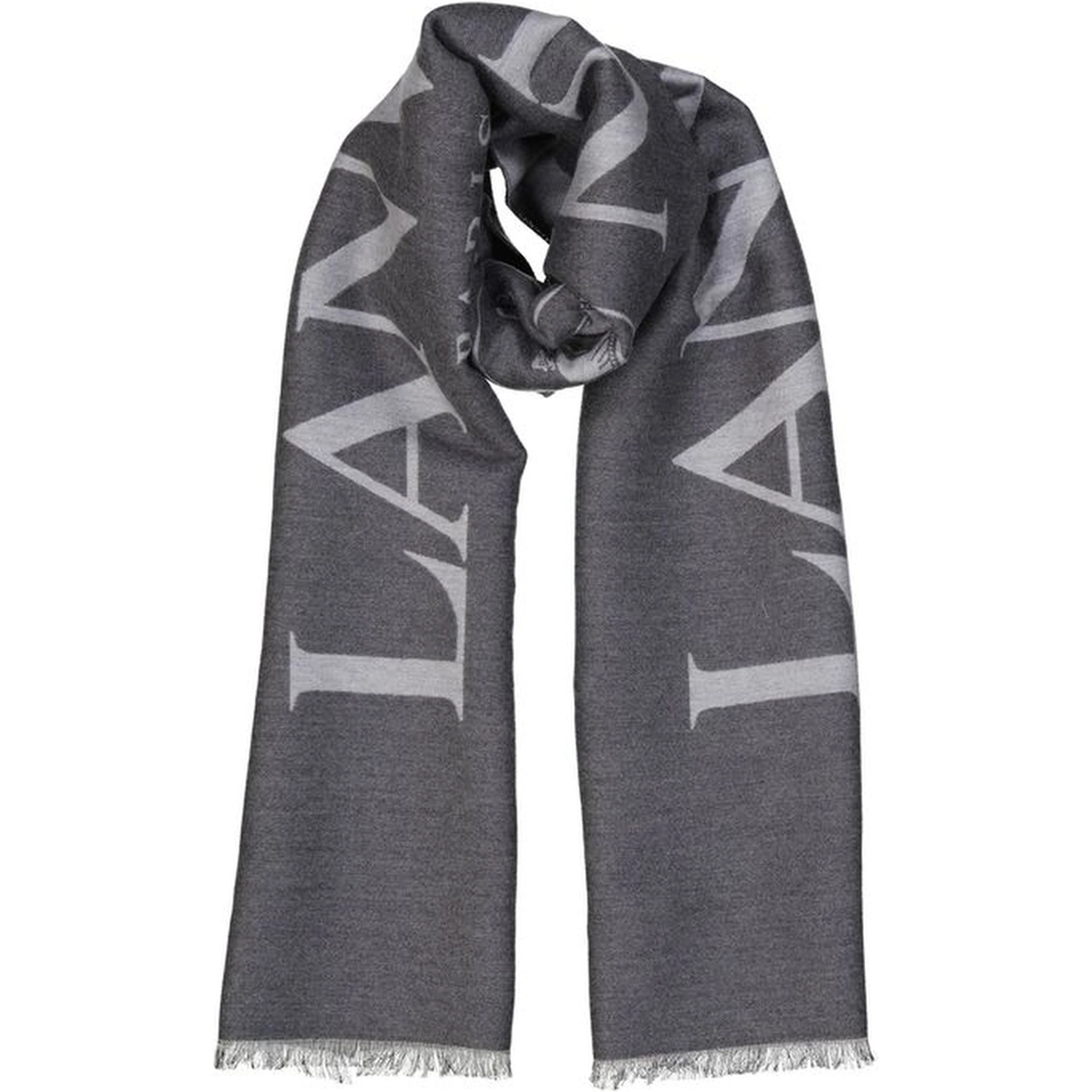 Gray Silk Scarf