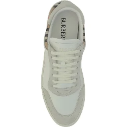 White Calf Leather Bos Taurus Low Top Sneakers