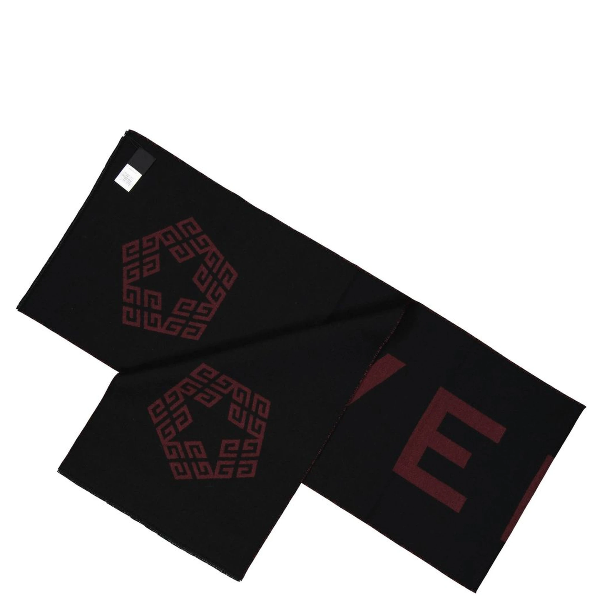 Black Virgin Wool Scarf