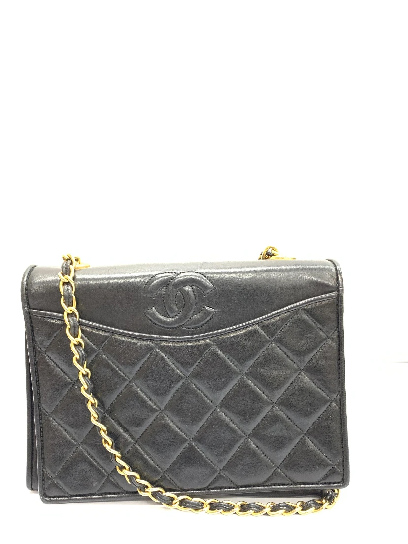 CC Vintage Matelasse Lambskin Shoulder Chain Flap