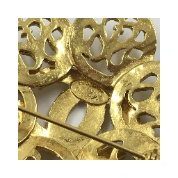 Chanel Costume Jewlery Vintage Brooch Coco Medallian