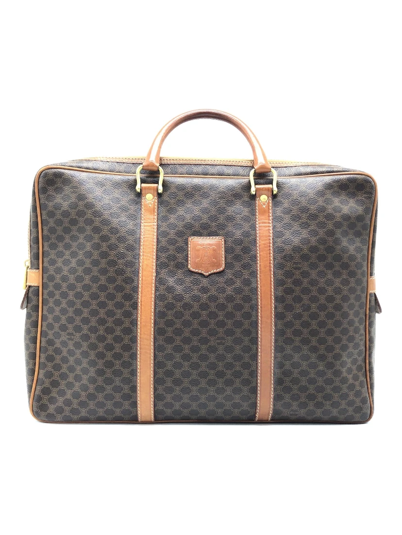 Vintage Macadam Briefcase In Brown