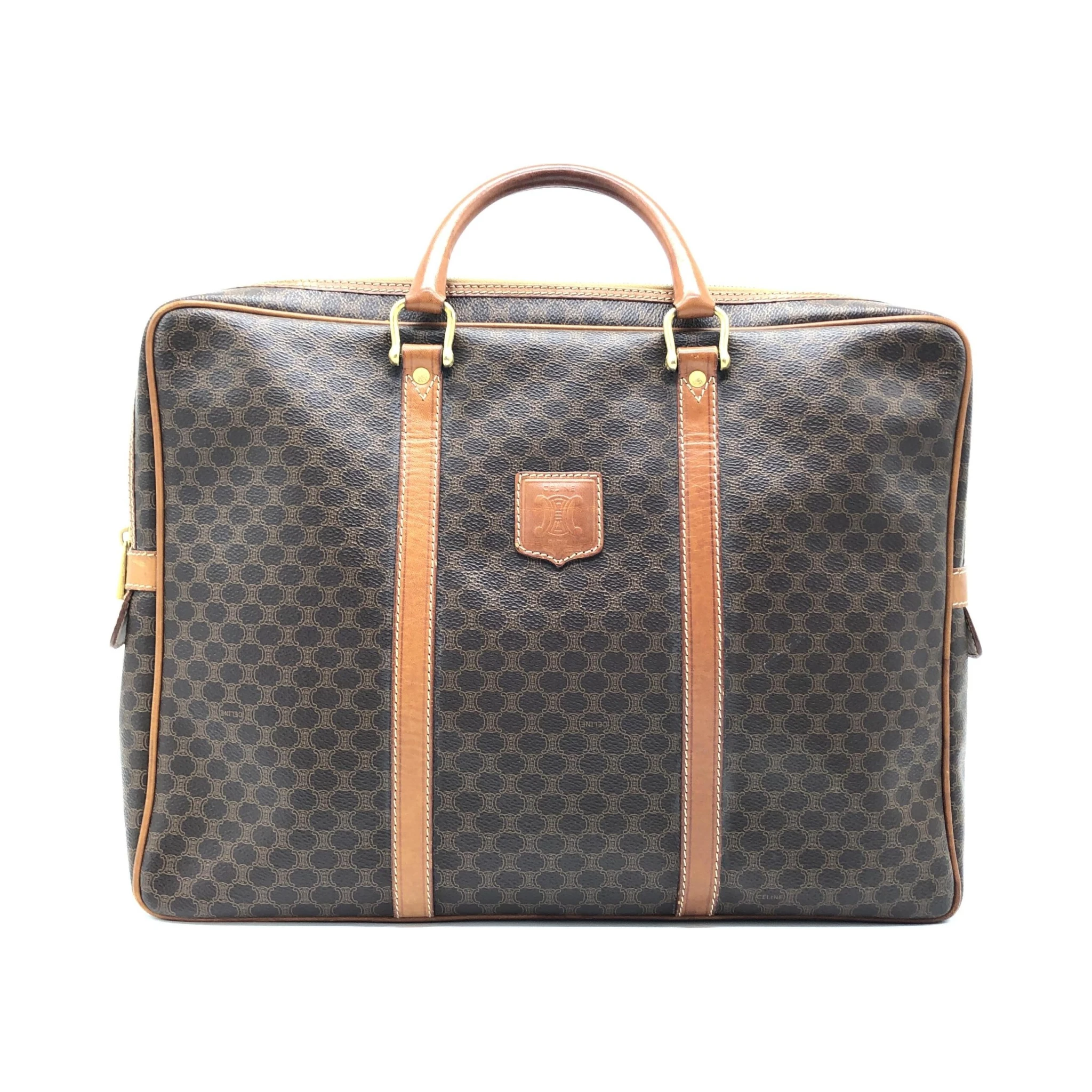 Vintage Macadam Briefcase In Brown