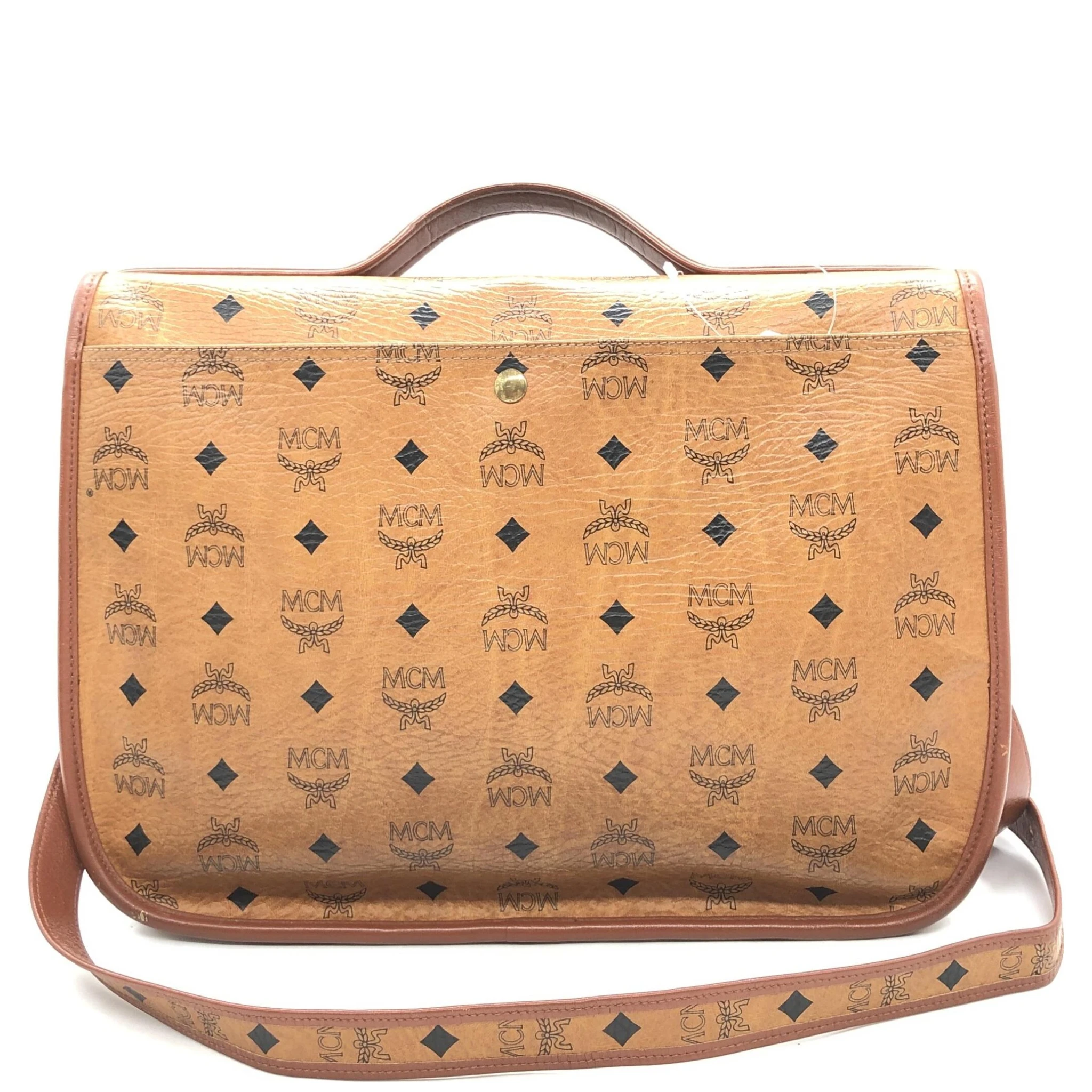 Vesutos Leather Messenger Bag