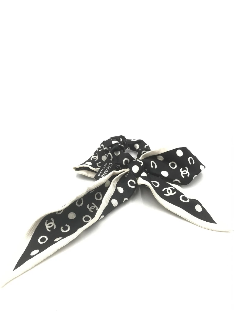 Silk Polka Dot Twilly Hair Accessory