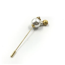 Pin Brooch, Pearl Style, Box