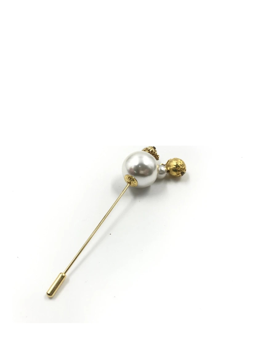 Pin Brooch, Pearl Style, Box