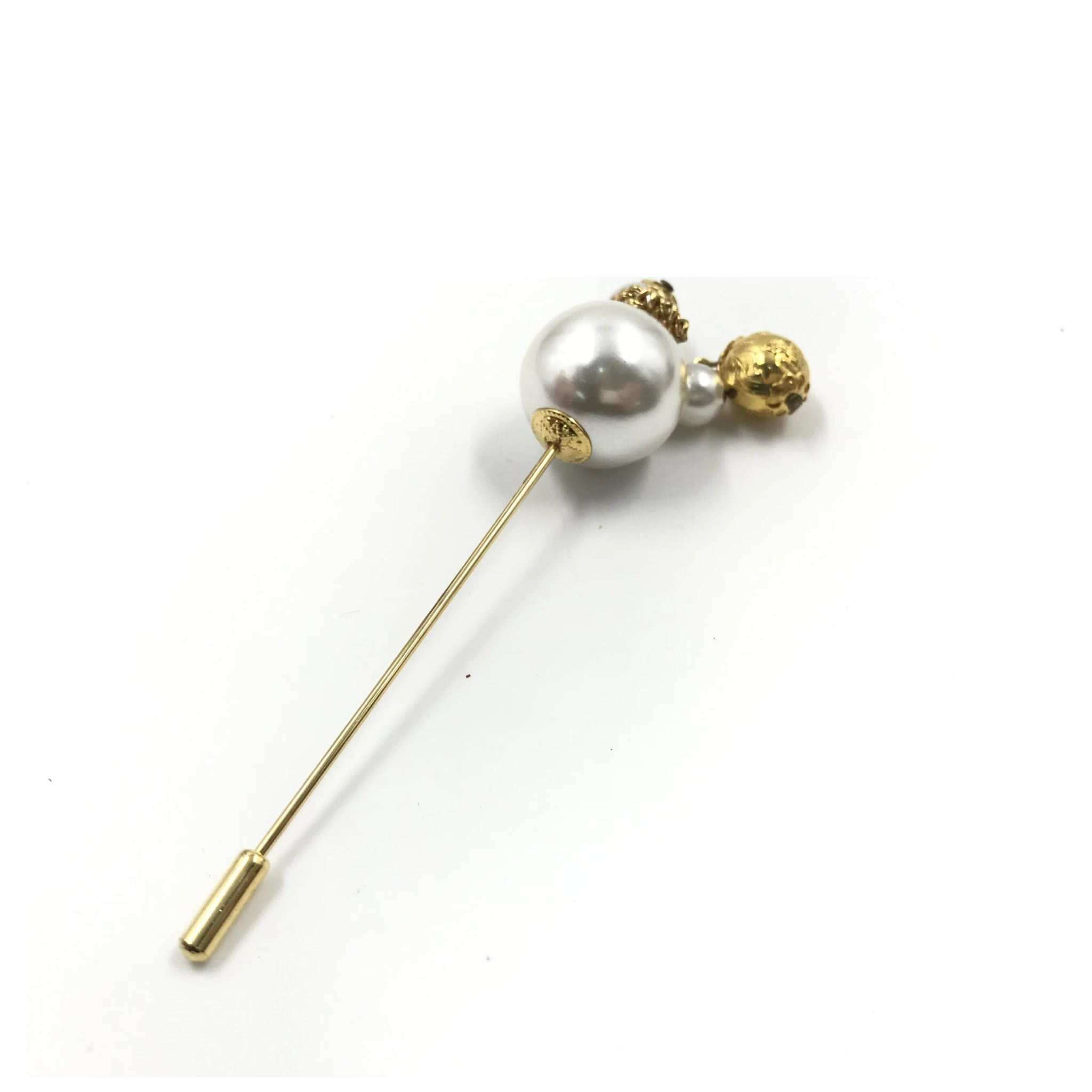 Pin Brooch, Pearl Style, Box
