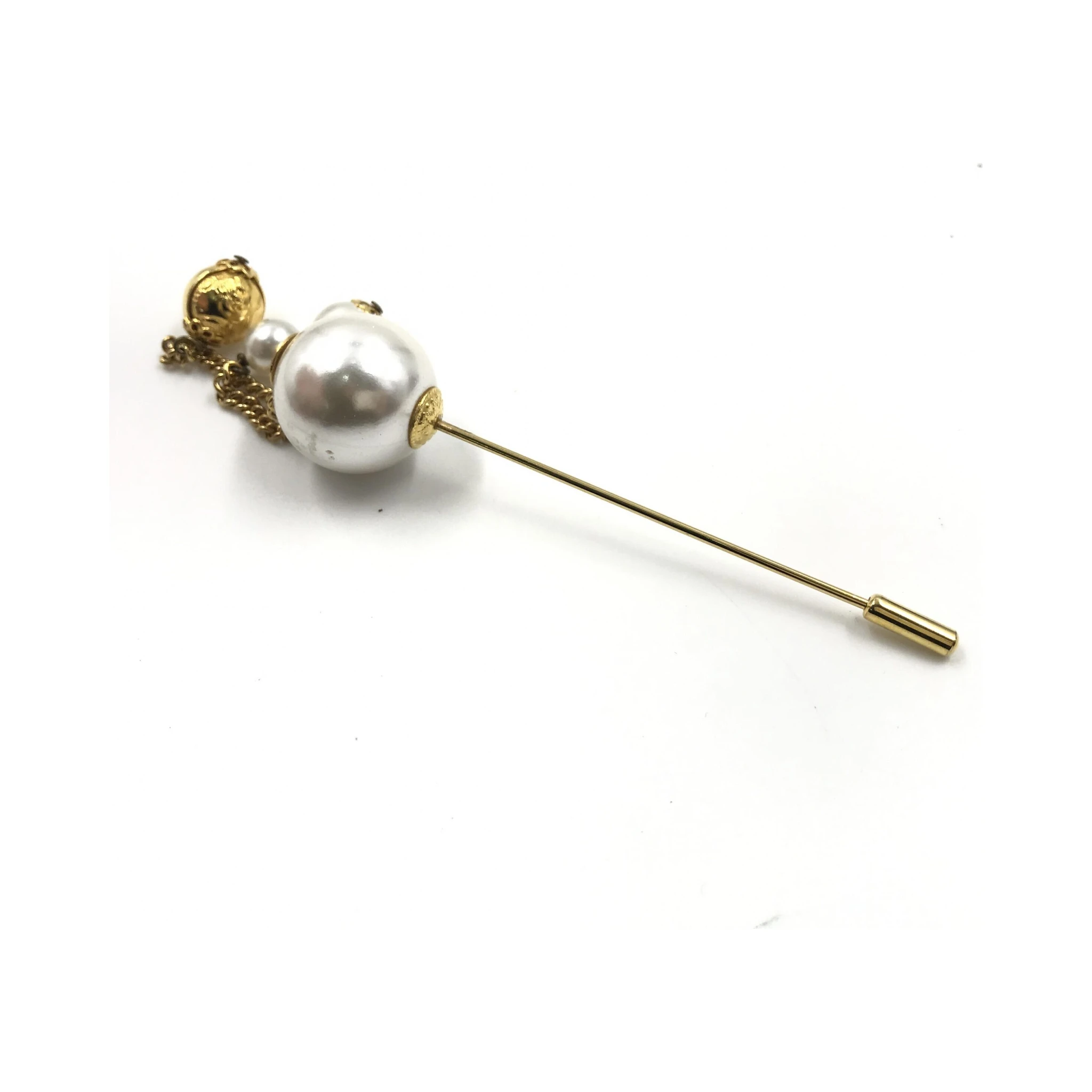 Pin Brooch, Pearl Style, Box