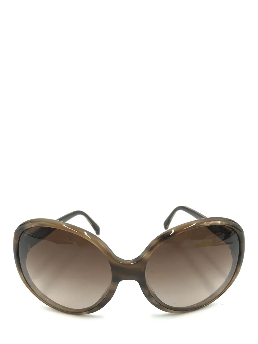 Oversized Gradient Brown Sunglasses