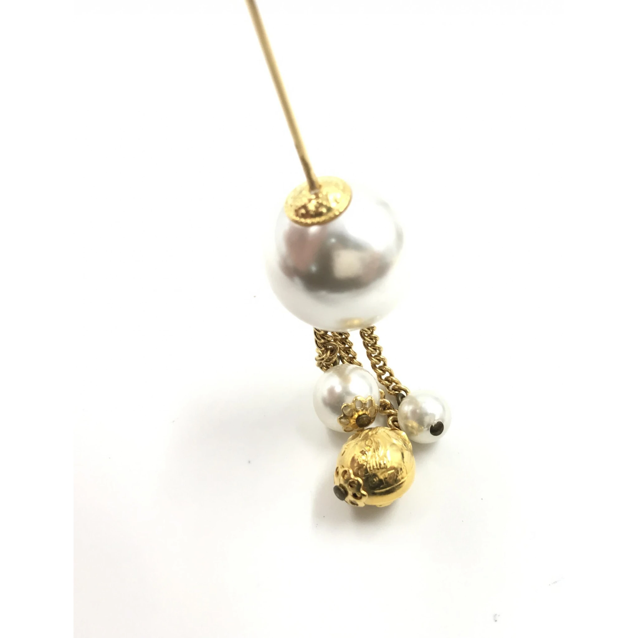 Pin Brooch, Pearl Style, Box