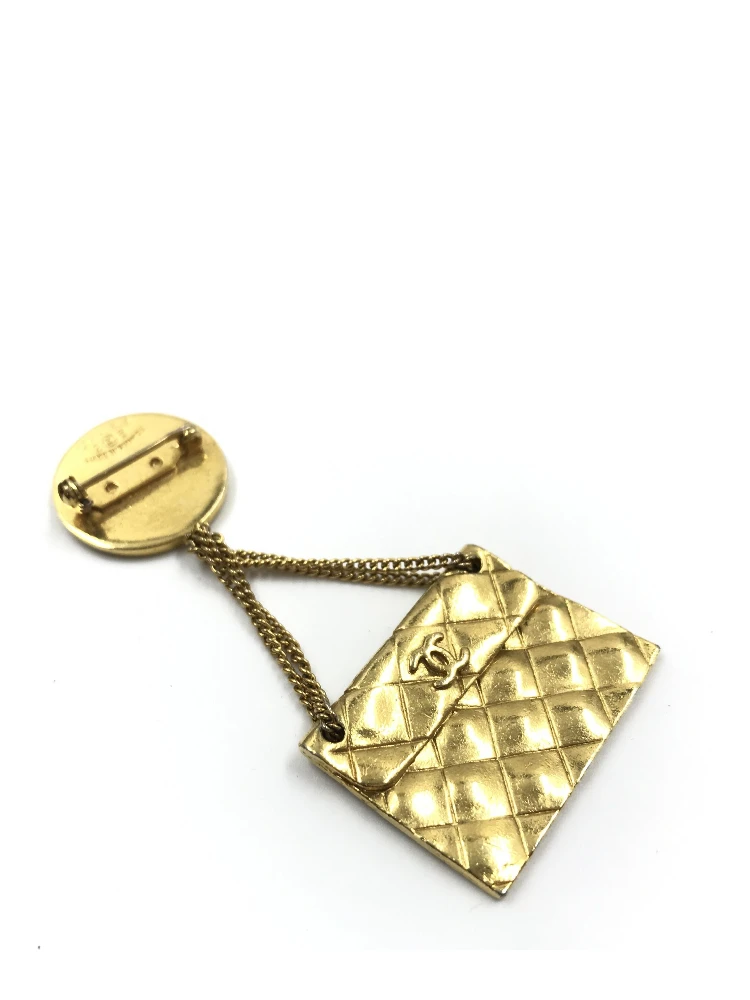 Gold Plated Bag Motif Brooch alternative