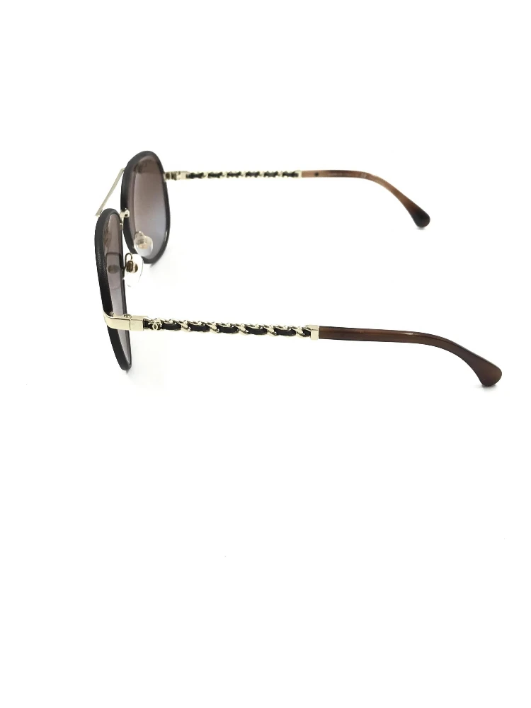 Gold And Black Polarized Aviator Sunglasses alternative