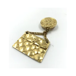 Gold Plated Bag Motif Brooch