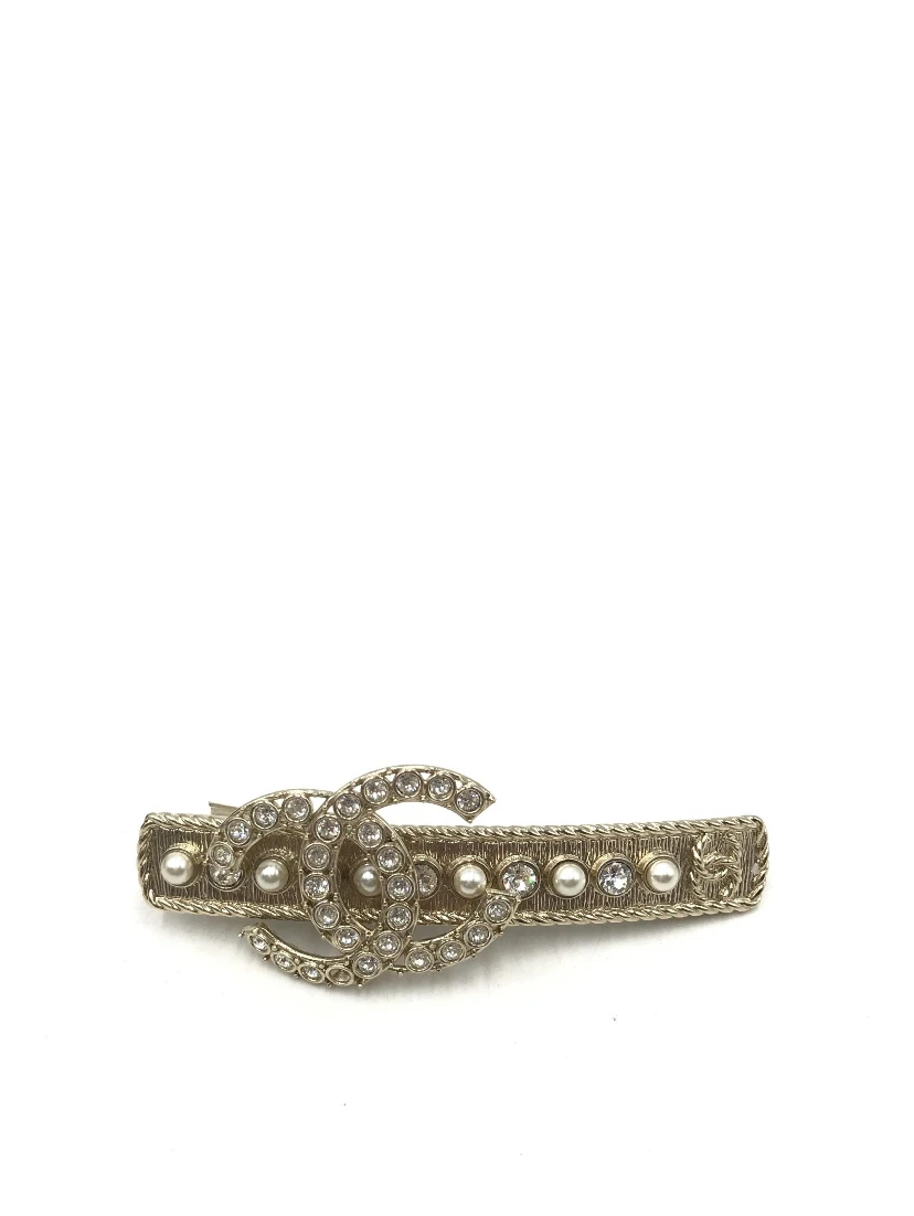 Crystal Pearl CC Hair Clip