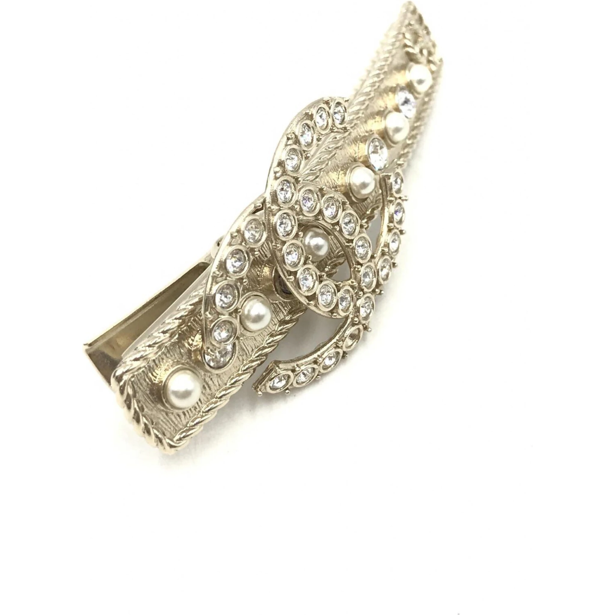 Crystal Pearl CC Hair Clip