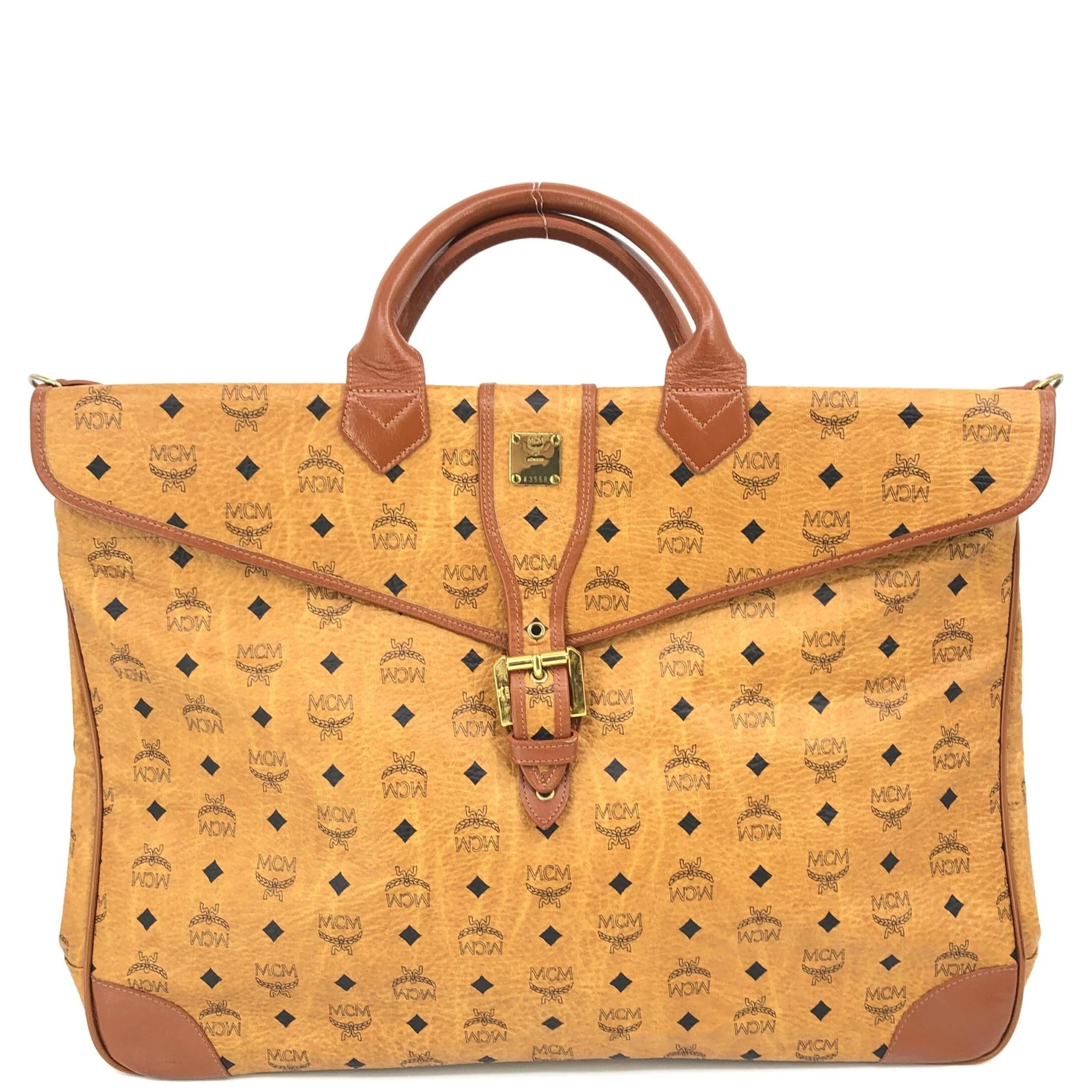 Briefcase In Cognac Visetos