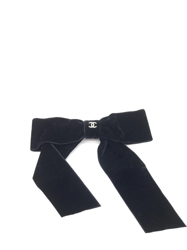 Black Velvet Bow Hair Accessory