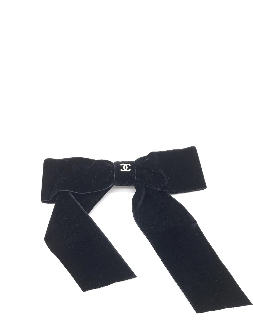 Black Velvet Bow Hair Accessory