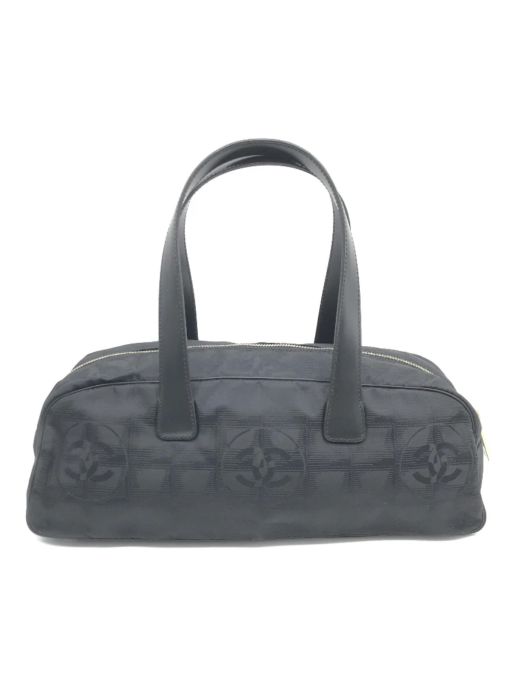 Black Nylon Travel Handbag