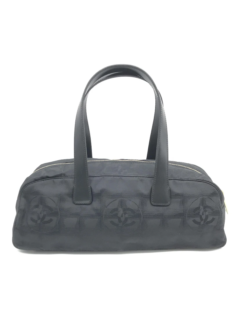 Black Nylon Travel Handbag