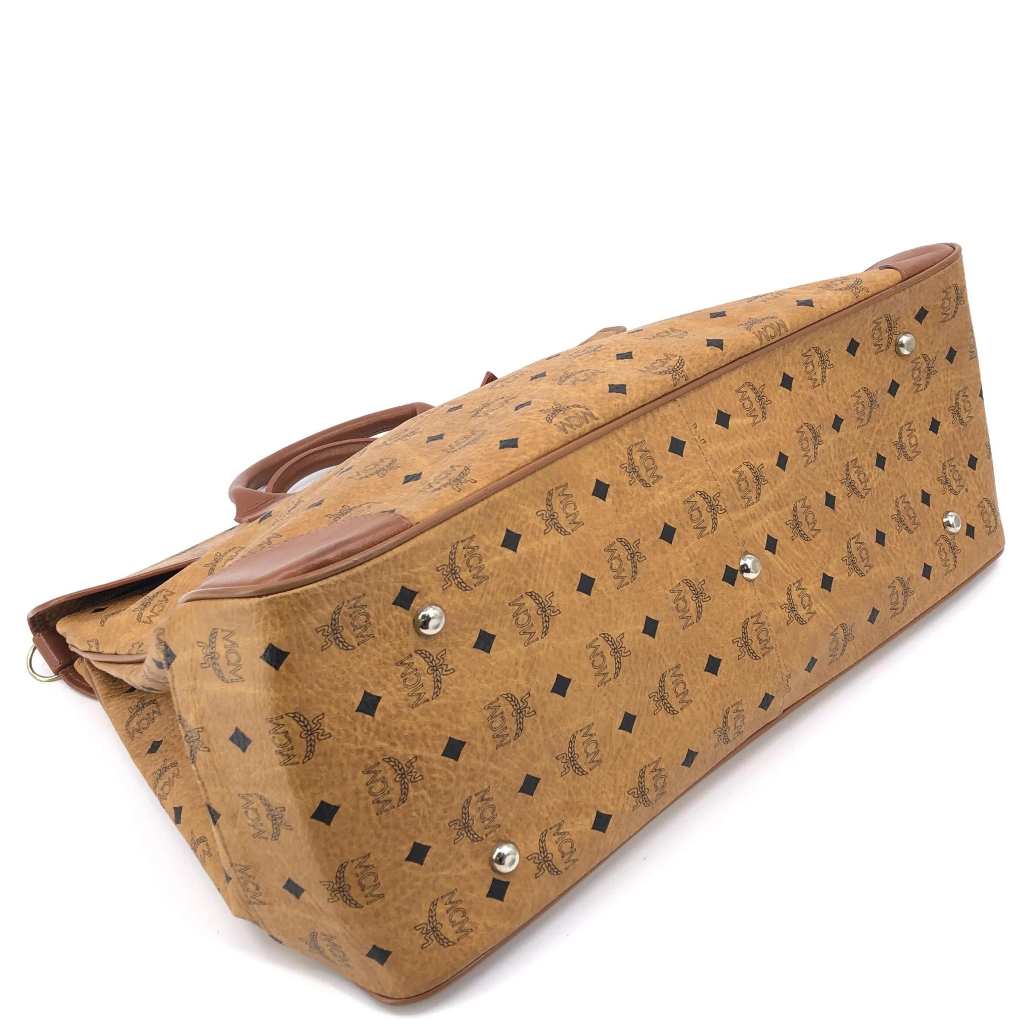 Briefcase In Cognac Visetos