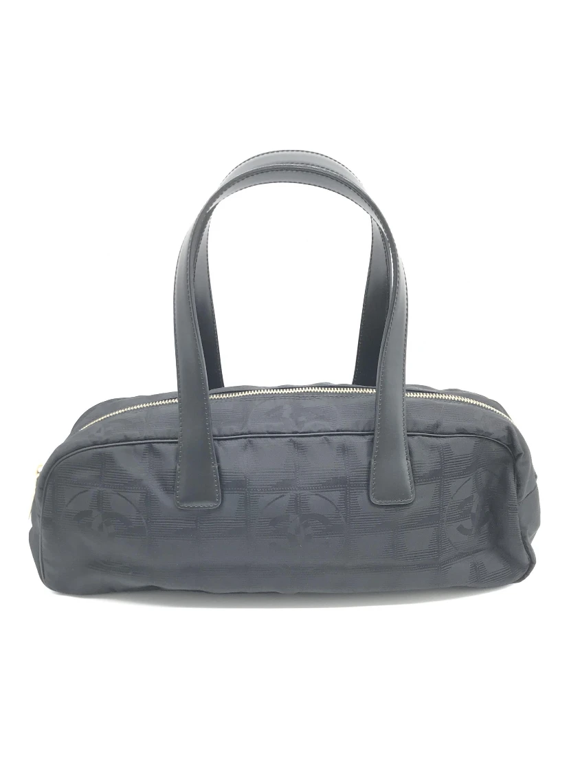 Black Nylon Travel Handbag