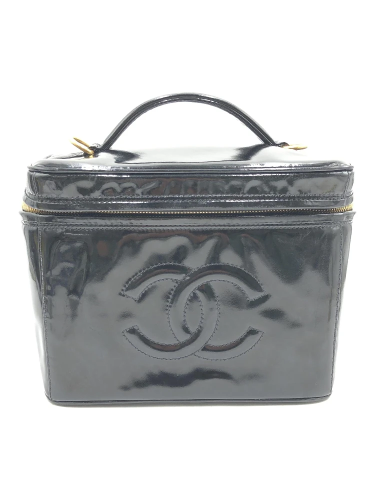 Black Patent Leather Vanity Case