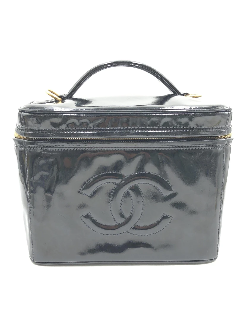 Black Patent Leather Vanity Case