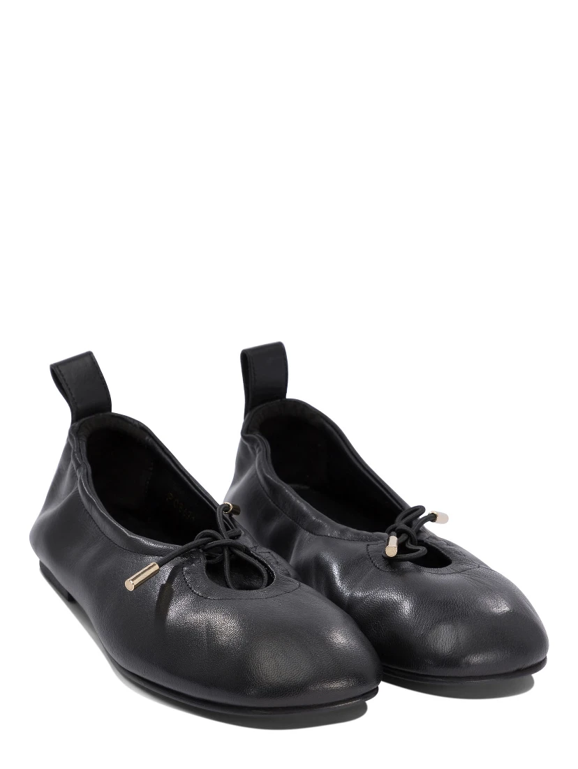 حذاء باليه مسطح من الجلد "روزاليند"