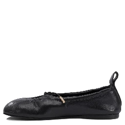 حذاء باليه مسطح من الجلد "روزاليند"