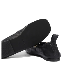 حذاء باليه مسطح من الجلد "روزاليند"