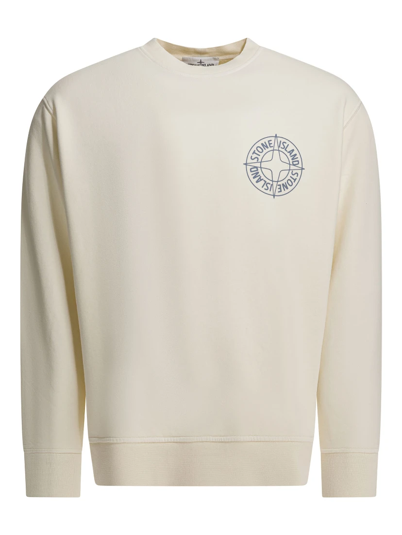 Cotton sweatshirt with Compass logo