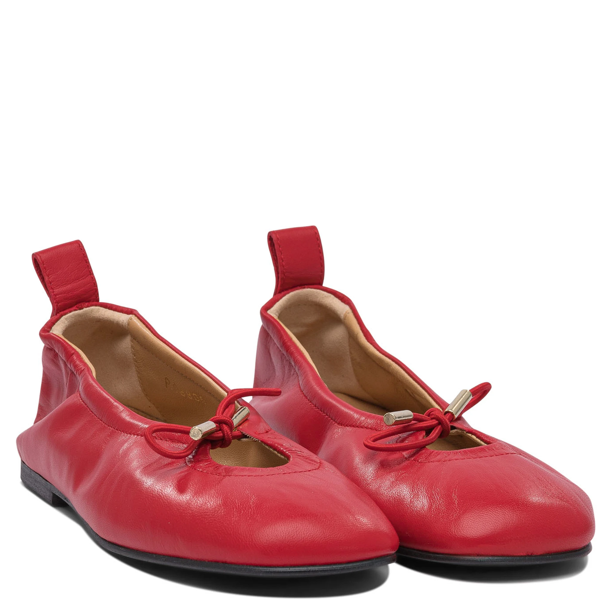 حذاء باليه مسطح من الجلد "روزاليند"