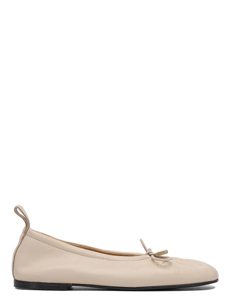 حذاء باليه مسطح من الجلد "روزاليند"