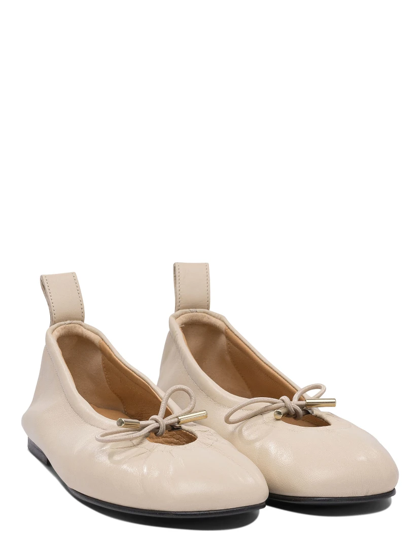 حذاء باليه مسطح من الجلد "روزاليند"