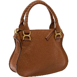 Chloé Woman s Mercie Brown Leather Handbag  with Logo