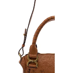 Chloé Woman s Mercie Brown Leather Handbag  with Logo