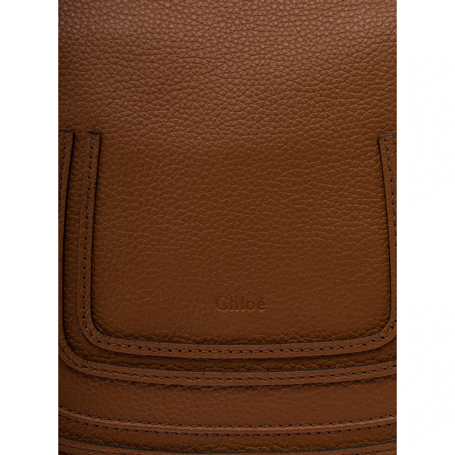 Chloé Woman s Mercie Brown Leather Handbag with Logo