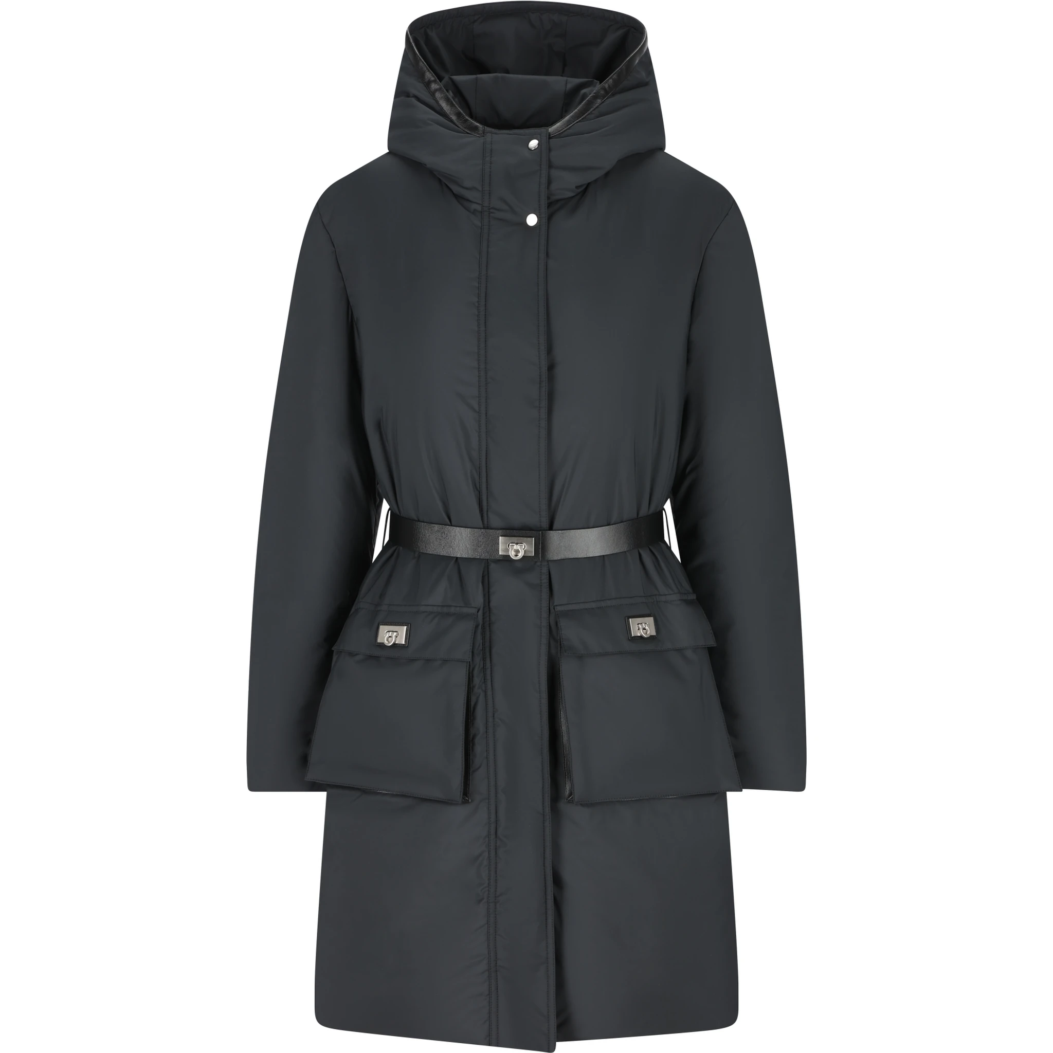 Salvatore Ferragamo Coats Black