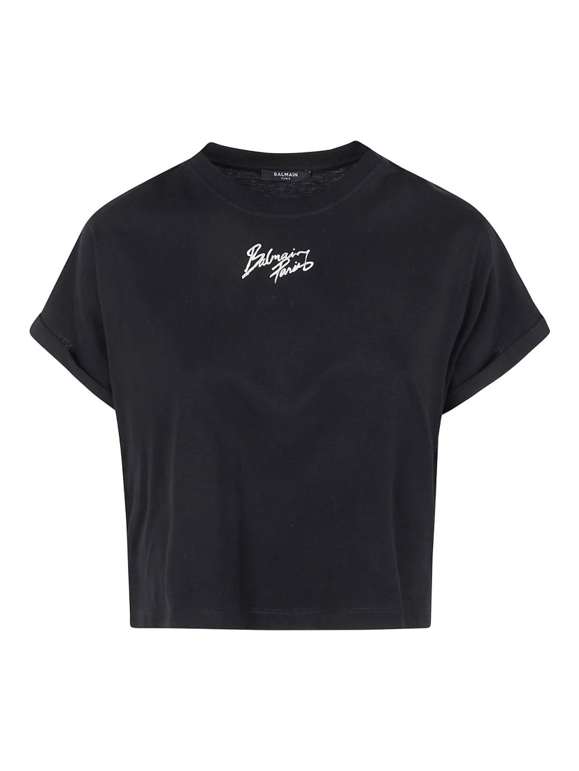 Balmain T-shirts and Polos Black