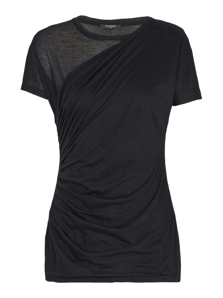 Balmain T-shirts and Polos Black
